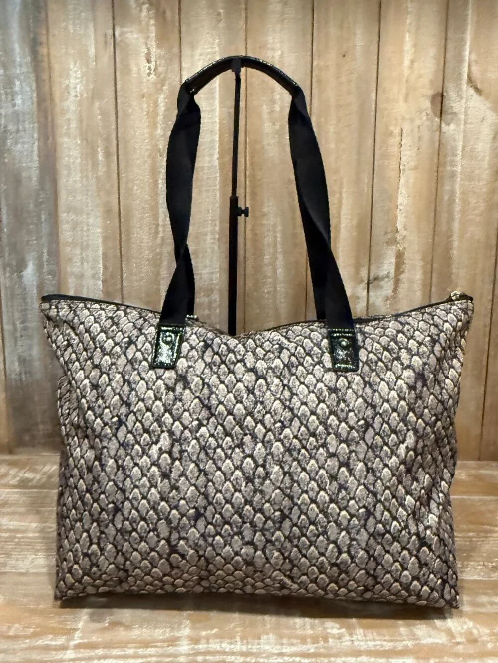 COACH GETAWAY SIGNATURE NYLON PACKABLE WEEKENDER TOTE BAG & POUCH Travel New